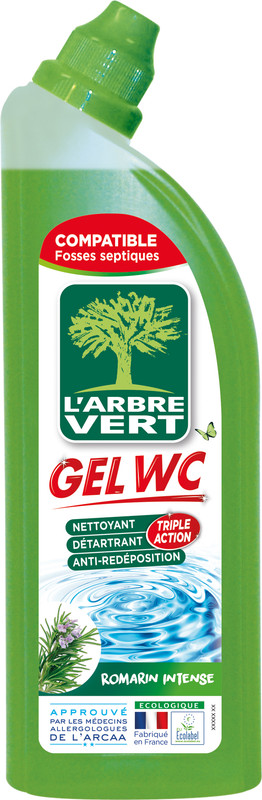 Гель для чищення унітазів L'ARBRE VERT, 740мл